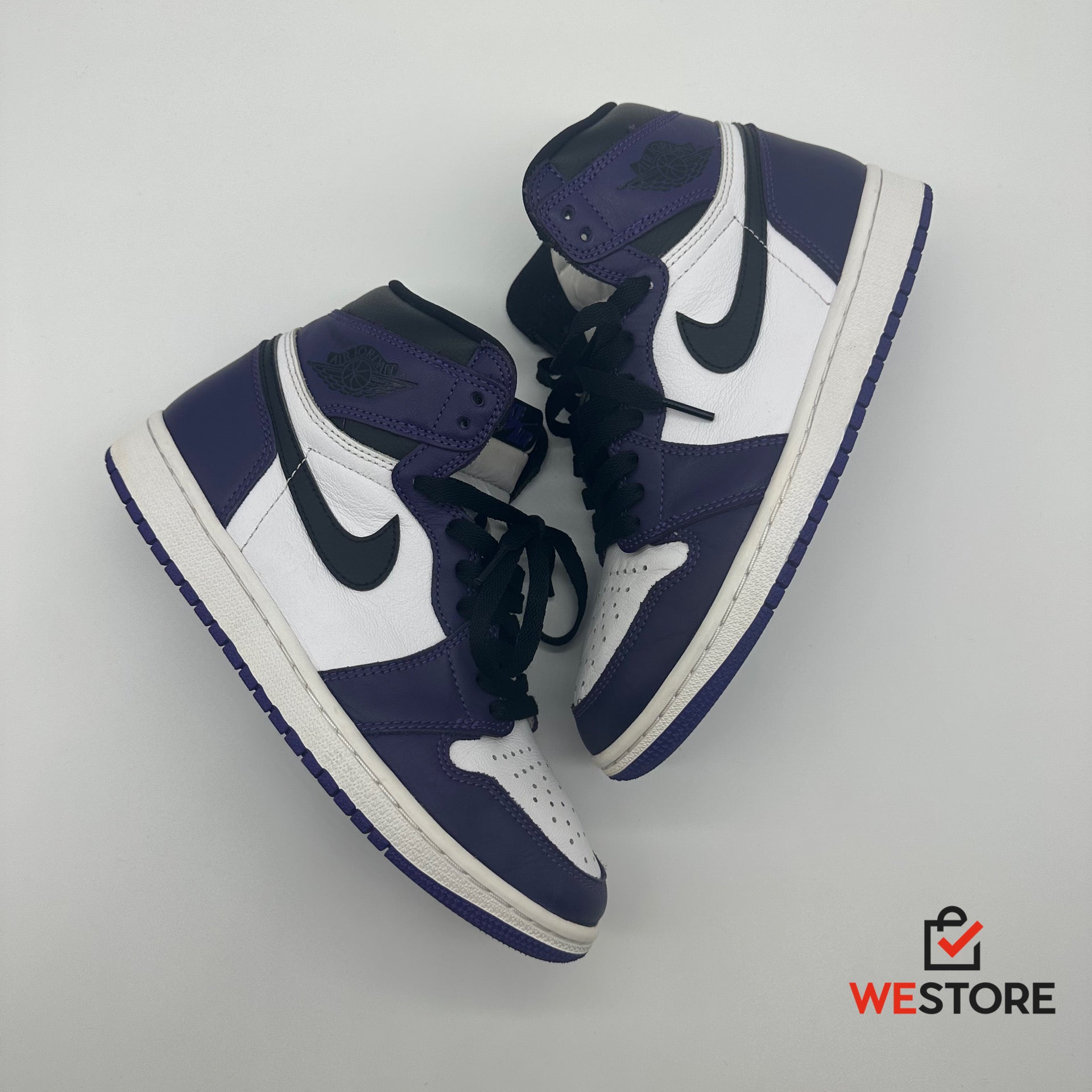 Us 7.5 / Eu 40.5 Jordan 1 Court Purple White