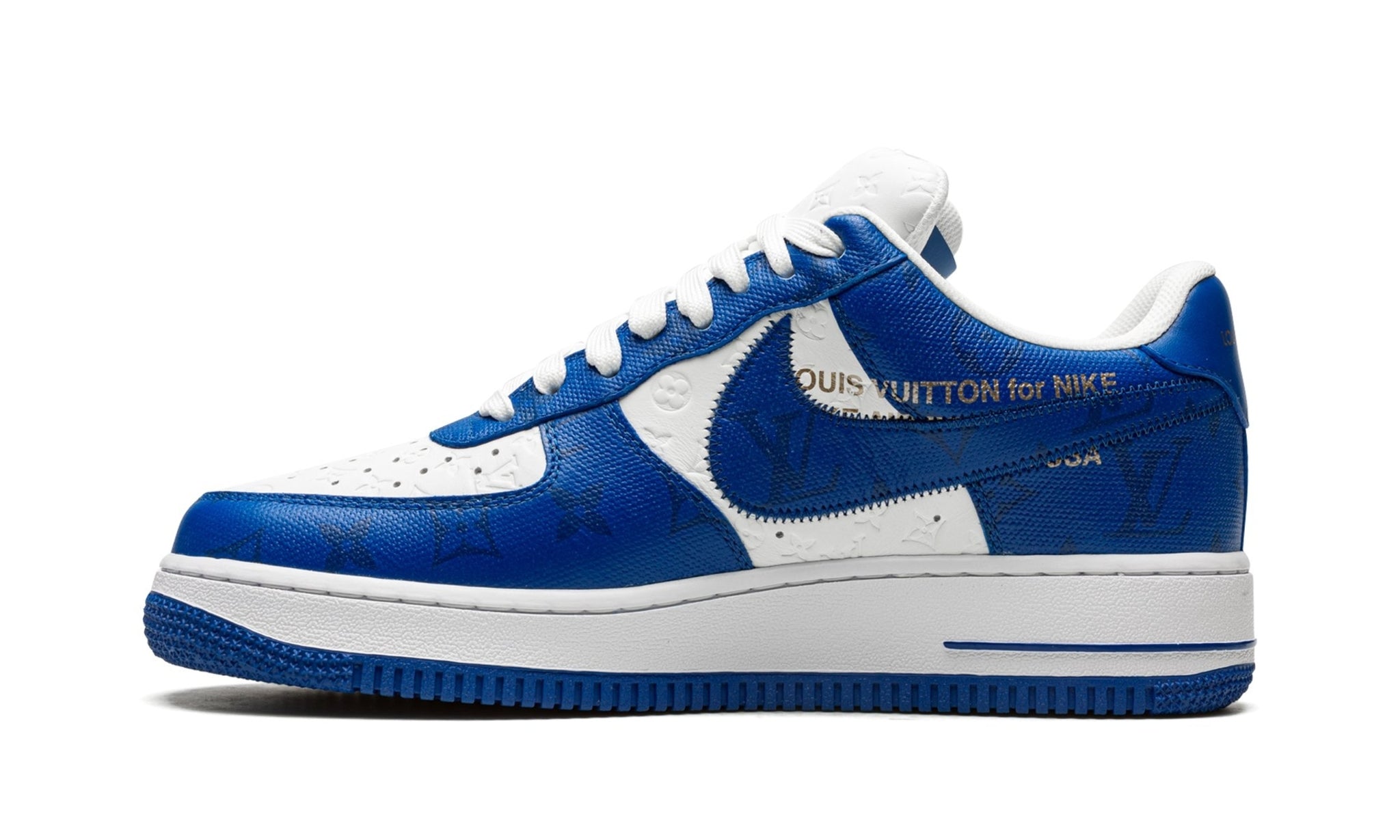 Louis Vuitton Nike Air Force 1 Low By Virgil Abloh White Royal